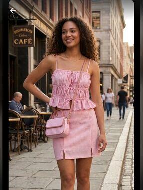 No Boundaries NOBO 2 Piece M 8/10 Skirt And Top Set New